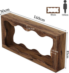 160cm Farmhouse Console Table with Storage, Couch Behind Sofa Table, Long Entryway Sofa Console, Narrow Hallway Stand for Living Room & Entryway