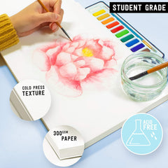 Watercolor Paper Pad Cold Pressed Watercolor Drawing Album