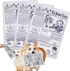 3-Pack Squeaky Newspaper Dog Toys