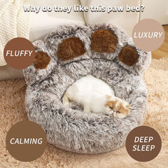 Calming Dog and Cat Bed,Indoor High Cushion Dog Bed