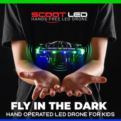 Force1 Scoot LED Hand Operated Drone for Kids or Adults