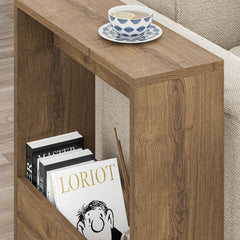 Side Table with Magazine Rack for Living Room and Office -entryway table- Side/End Table - 55 x 20 x 60cm