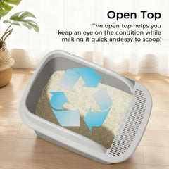 Cat Litter Box, With Cat Litter Shovel Cat Sandbox Cat Toilet