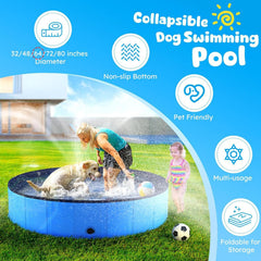 160 * 30cm Dog Pool, Foldable pet Bath Tub