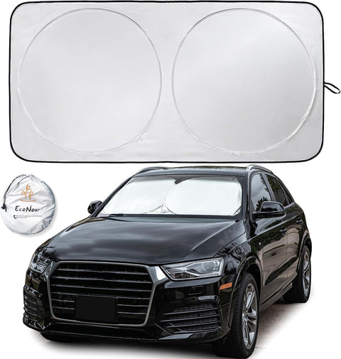 EcoNour Car Windshield Sun Shade with Storage Pouch