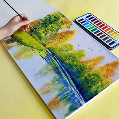 Watercolour Paper A4 Pad, 32 Sheets Water Colour Paper 300gsm