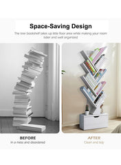 9 - layer tree - shaped bookshelf with drawers NO005[KSA STOCK] AL164 - Nimall