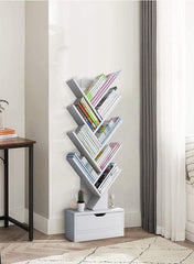 9 - layer tree - shaped bookshelf with drawers NO005[KSA STOCK] AL164 - Nimall