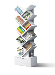 9 - layer tree - shaped bookshelf with drawers NO005[KSA STOCK] AL164 - Nimall