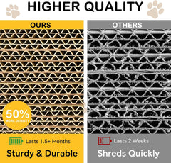 Cat Scratching Board, 3Pcs Assemblable with Catnip