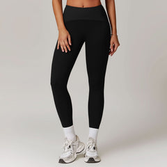 winter high-waisted tight yoga pants splicing running sports fitness pants slimming hip-lifting yoga pants women 8889