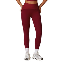 winter high-waisted tight yoga pants splicing running sports fitness pants slimming hip-lifting yoga pants women 8889