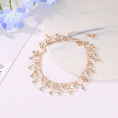 Accessories Fashion Beach Dance Yoga Rhinestone Fringed Anklets - Nimall