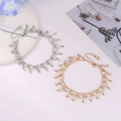 Accessories Fashion Beach Dance Yoga Rhinestone Fringed Anklets - Nimall