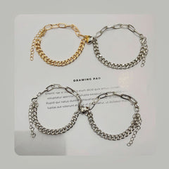 Alloy love magnet attracts couple bracelet - Nimall