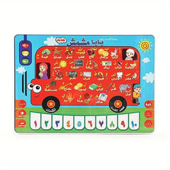 Arabic(Only) Learning Pad, Sound Learning Tool, Arabic Early Age Learning Ebook, AA 1.5V Battery(not Included) - Nimall