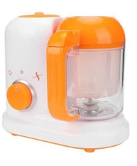 Baby Food Steamer Blender With BPA Lead, Phthalate - Free, And Shatterproof - White And Orange - Nimall