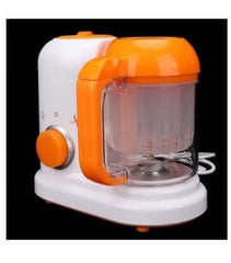 Baby Food Steamer Blender With BPA Lead, Phthalate - Free, And Shatterproof - White And Orange - Nimall