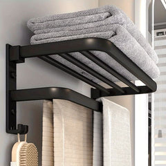 Bathroom Towel Storage Shelf, Towel Storage Rack - Nimall