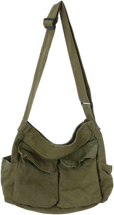 Canvas Messenger Bag Shoulder Tote AL271 - Nimall