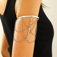 Chain Long Arm Bracelet Star Arm Ring Premium Open Arm Ring Bracelet - Nimall