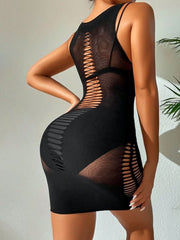 Classic Fishnet Bodycon Dress Unlined Sexy Lingerie One Piece Womens Lingerie - Nimall