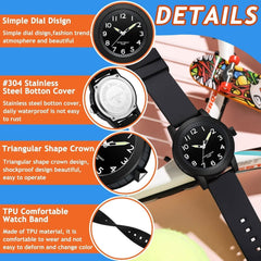 Classic watch Analog Watch for Boys Girls Children Teens EL035 - Nimall