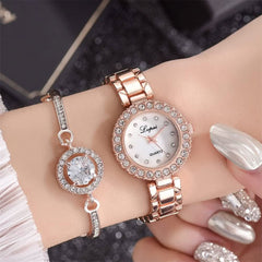 Classic Watch and Bracelet Set for Women EL043 - Nimall