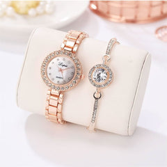 Classic Watch and Bracelet Set for Women EL043 - Nimall