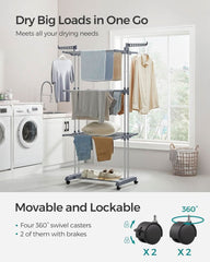 Clothes Drying Rack Stand 4 - Tier AL205 - Nimall