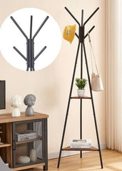 Coat Rack Small Metal Clothes Rack Floor Standing NH021 AL182 - Nimall