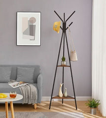 Coat Rack Small Metal Clothes Rack Floor Standing NH021 AL182 - Nimall