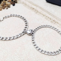 Cold wind love bracelet magnet bracelet niche couple jewelry - Nimall