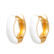 Color C - shaped earrings women, fashion temperament niche design geometric earrings earrings - Nimall