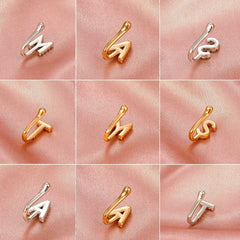 Copper inlaid zircon letter U - shaped nose clip nose ring puncture jewelry - Nimall