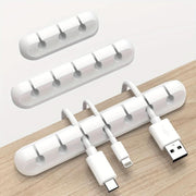 Cord Organizer Cable Management, Cable Organizers USB Cable Holder Wire Organizer Cord Clips, Cord Holder For Desk Car Home And Office (7, 5, 3 Slots) - Nimall