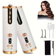 Cordless Automatic Hair Curler, Rechargeable Auto Curling Iron 50% - Nimall