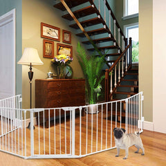 Costzon Baby Safety Gate, 6 - Panel Fireplace Fence LK032 - Nimall