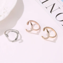 Crescent Moon Ring Fashion Star Moon Ring - Nimall