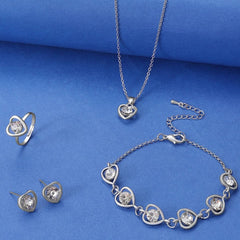 Crystal Heart Jewelry Set - Nimall