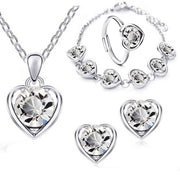 Crystal Heart Jewelry Set - Nimall