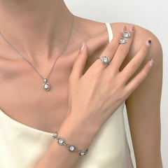 Crystal Heart Jewelry Set - Nimall