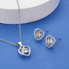 Crystal Heart Jewelry Set - Nimall