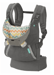 Cuddle Up Ergonomic Hoodie Baby Carrier With Removable Canopy, Grey - Nimall