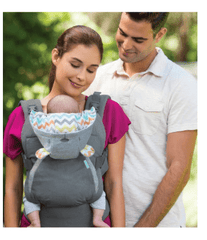 Cuddle Up Ergonomic Hoodie Baby Carrier With Removable Canopy, Grey - Nimall