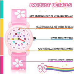 Cute cartoon girl Classic watch waterproof EL049 - Nimall