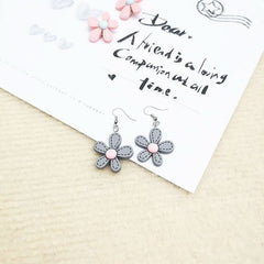 Daisy Flower Earrings Simple Small Earrings Ear Clip - Nimall