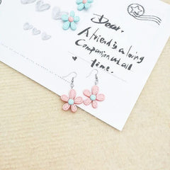 Daisy Flower Earrings Simple Small Earrings Ear Clip - Nimall