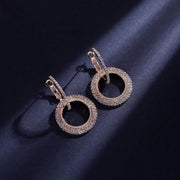 Diamond earrings, double earrings - Nimall