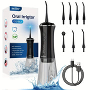 Electric Water Flossers For Teeth Whitening Dental Oral Irrigator With Jet Tips Nozzles - Nimall